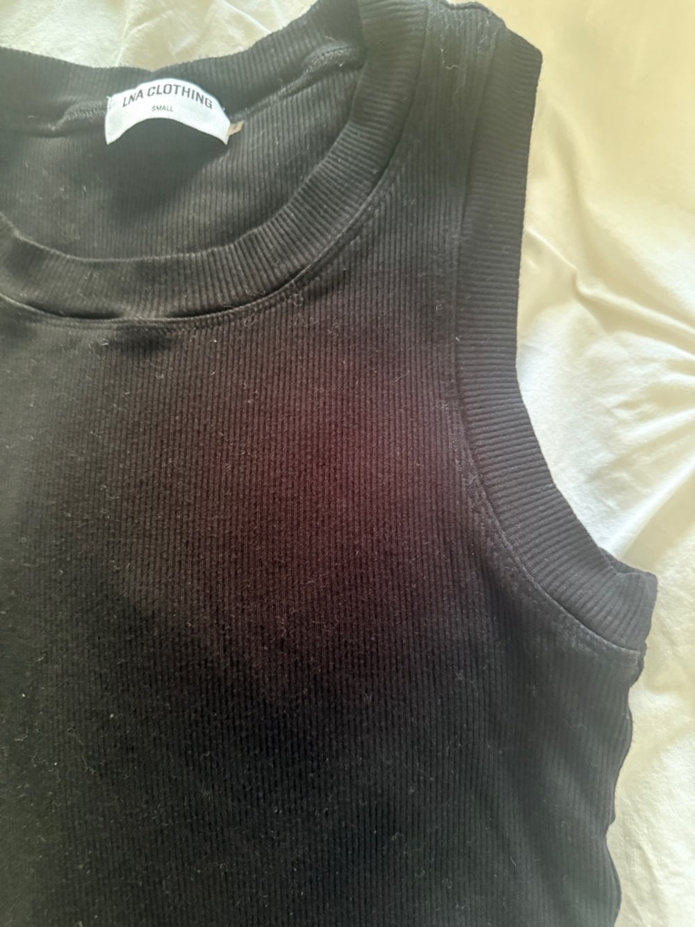 LNA CLOTHING Ribbed Double Layer Sleeveless Tank SIZE: SMALL - Picture 6 of 9